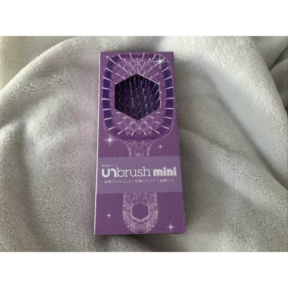 FHI Heat UNbrush Mini Pastel Detangling Hair Brush Travel Wet Dry Purple